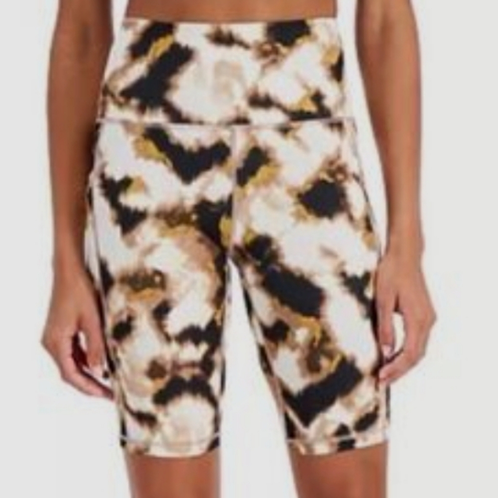 New ID Ideology Blur Chocolate Spandex Shorts Exercise